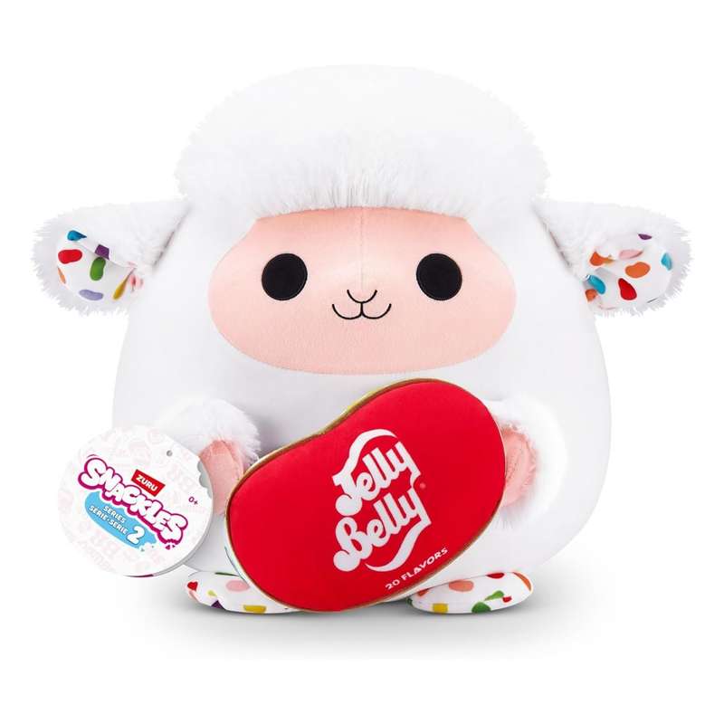 ZURU 36cm SNACKLES-PLUSH -SERIES 2 - Lamb and Jelly Belly