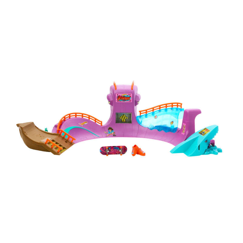 Hot Wheels Skate Octopark Playset, with Exclusive Fingerboard & Skate Shoes