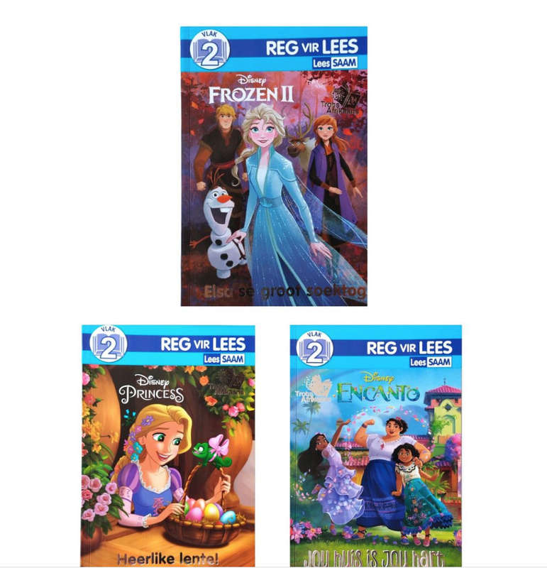 Trots Afrikaans Reg Vir Lees Vlak 2 - Boek Stel Van 3 met Disney Prinsesse