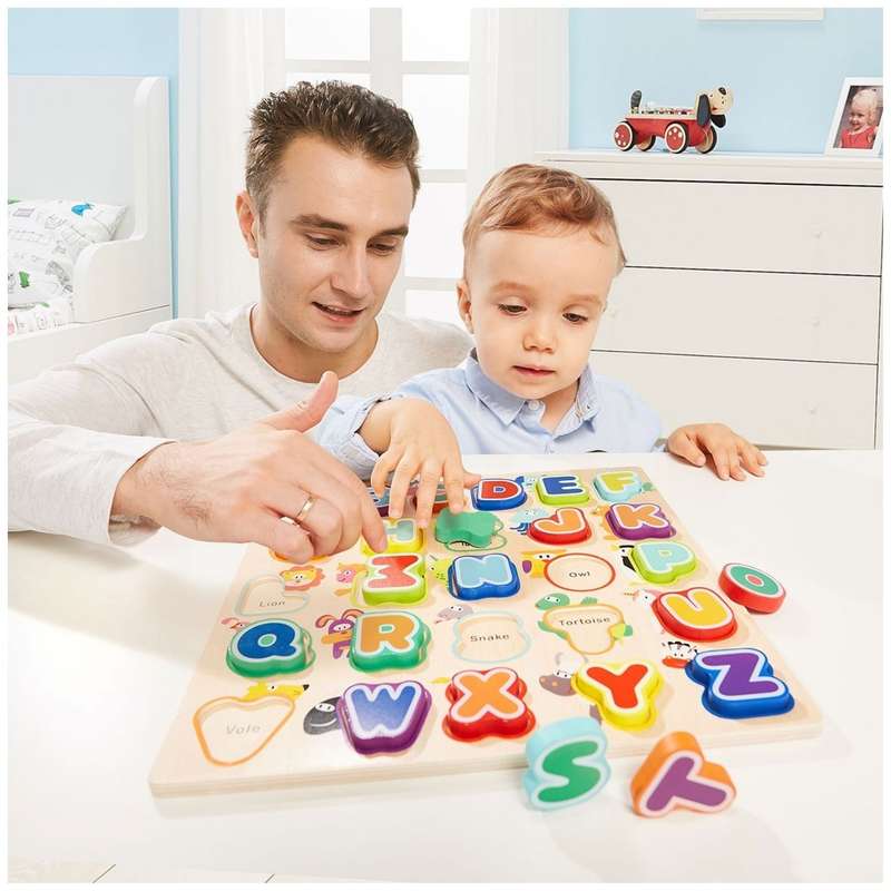 TopBright Animals Number and Alphabet Puzzle Combo
