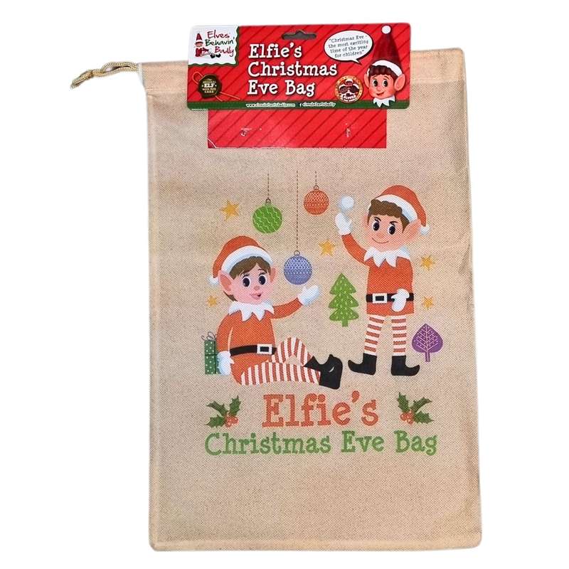 Elf on the Shelf Activity Book and an Elf Drawstring Bag