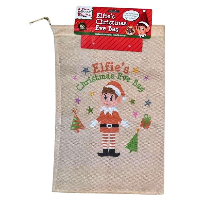 Elf on the Shelf Activity Book and an Elf Drawstring Bag