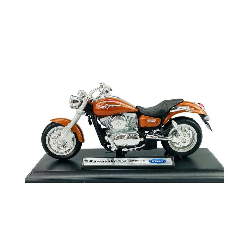 Welly 2002 Kawasaki Vulcan 1500 Mean Streak Copper 02 Scale 1:18