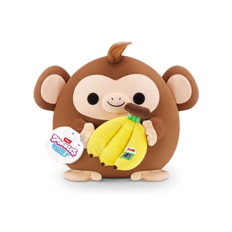 ZURU 36cm SNACKLES-PLUSH -SERIES 2 - Monkey and Dole Banana