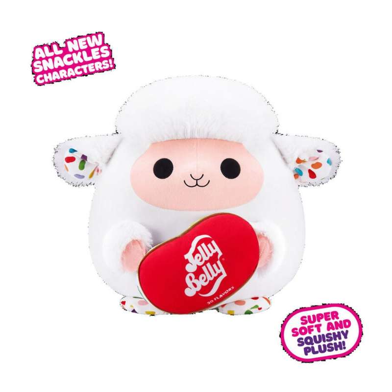 ZURU 36cm SNACKLES-PLUSH -SERIES 2 - Lamb and Jelly Belly