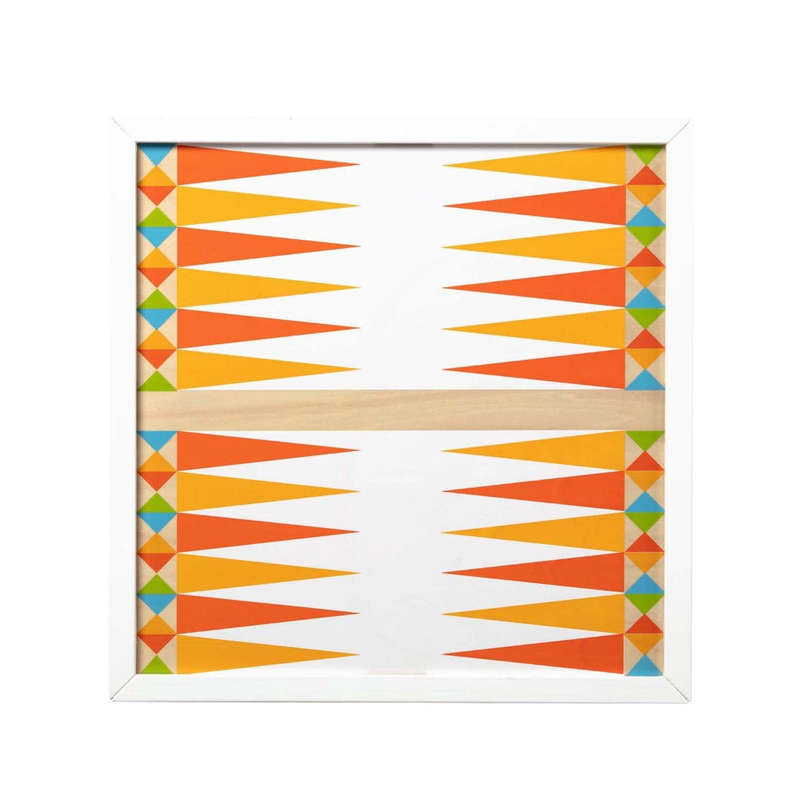 Melissa & Doug Wooden Backgammon & Checkers