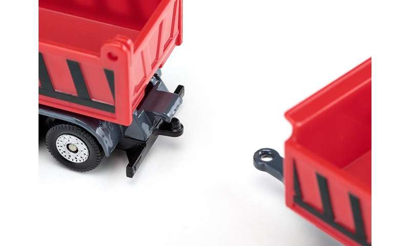 Siku Truck With Dumper Body And Tipping Trailer Scale 1:87