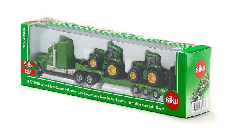 Siku US Low Loader with John Deere Tractors Scale 1:87