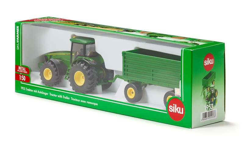 Siku John Deere 8000 series Tractor with Trailer - Scale 1:50