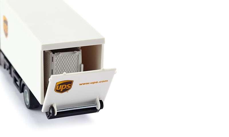 Siku UPS MAN Truck With Box Body And Tail Lift Scale 1:50