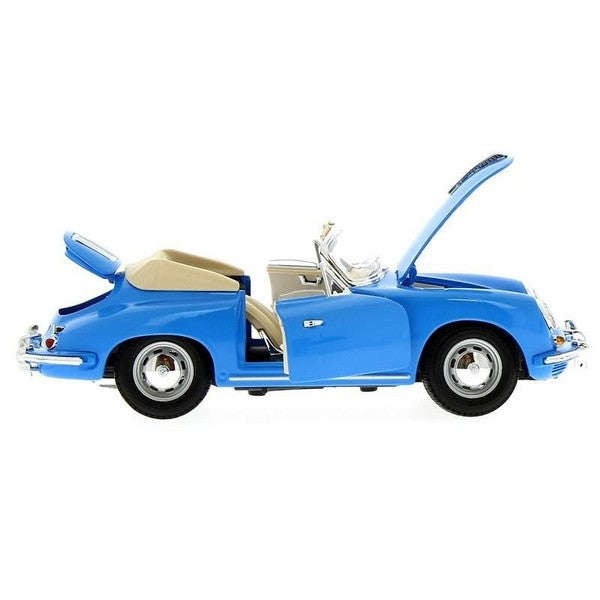 Bburago 1/18 Porsche 356B Cabriolet 1961 - Blue