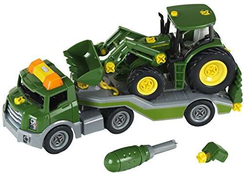 Klein 3908 John Deere Transporter With Tractor