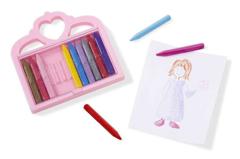 Melissa & Doug Princess Crayon Set 12 Colours