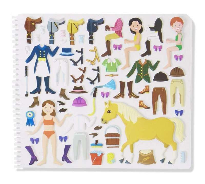Melissa & Doug Puffy Sticker Activity Book - Riding Club
