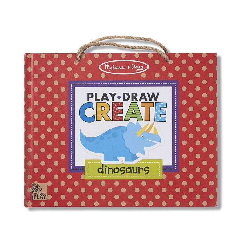 Melissa & Doug Play Draw Create Reusable Drawing and Magnet Kit Dinosaurs