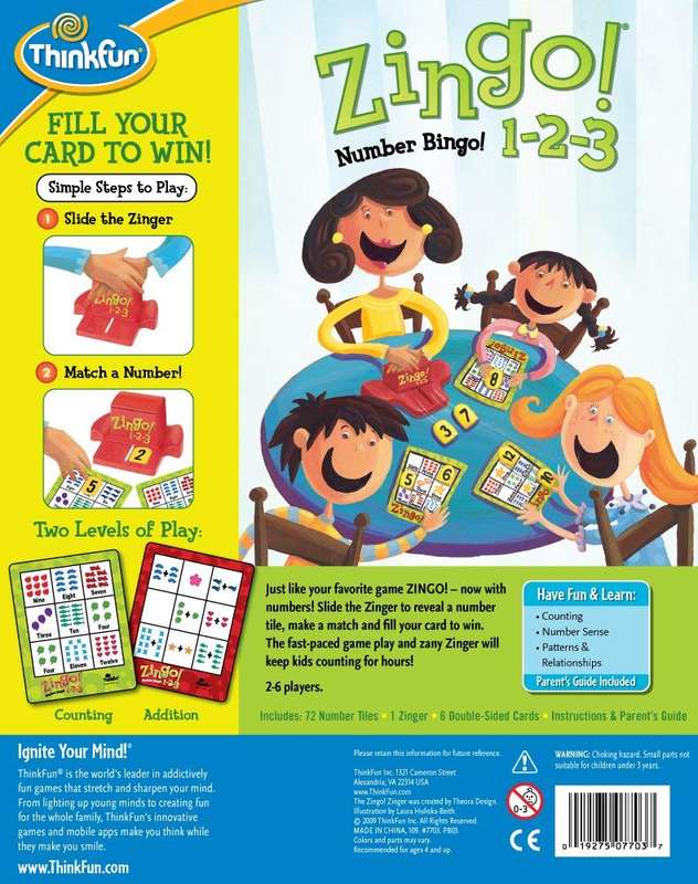 ThinkFun Zingo! 1-2-3 Educational Game