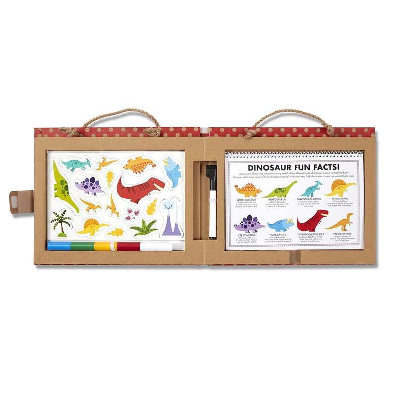 Melissa & Doug Play Draw Create Reusable Drawing and Magnet Kit Dinosaurs