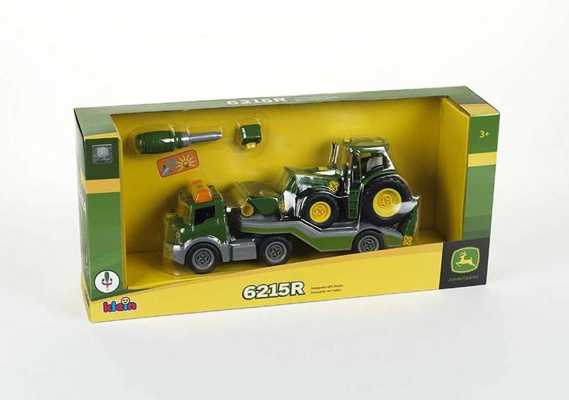 Klein 3908 John Deere Transporter With Tractor