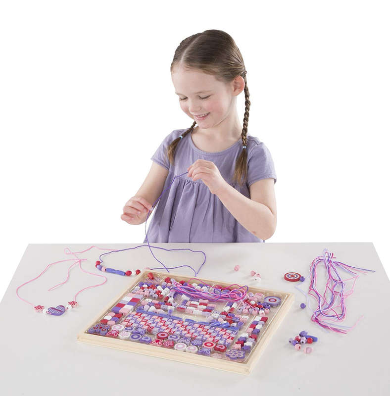 Melissa & Doug Deluxe Collection Wooden Bead Set