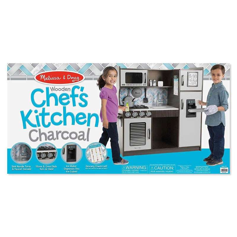 Melissa & Doug Chef's Play Kitchen Charcoal