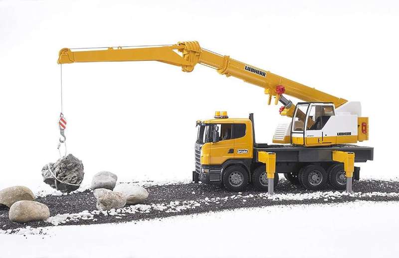 Bruder Scania R-Series Liebherr Crane With Light