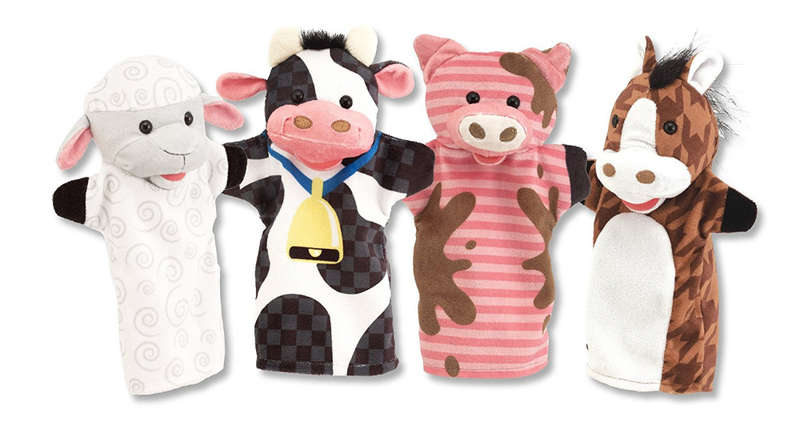 Melissa & Doug Farm Friends Hand Puppets
