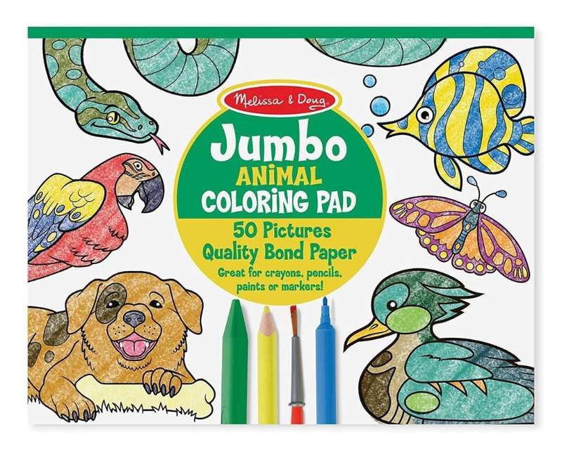 Melissa & Doug Jumbo Colouring Pad Animals