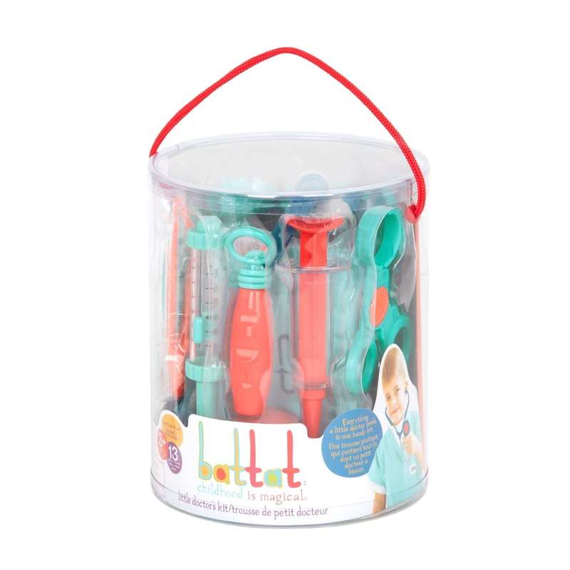 Battat Little Doctors Kit Deluxe Doctor Set w/Scrubs Top & Mask