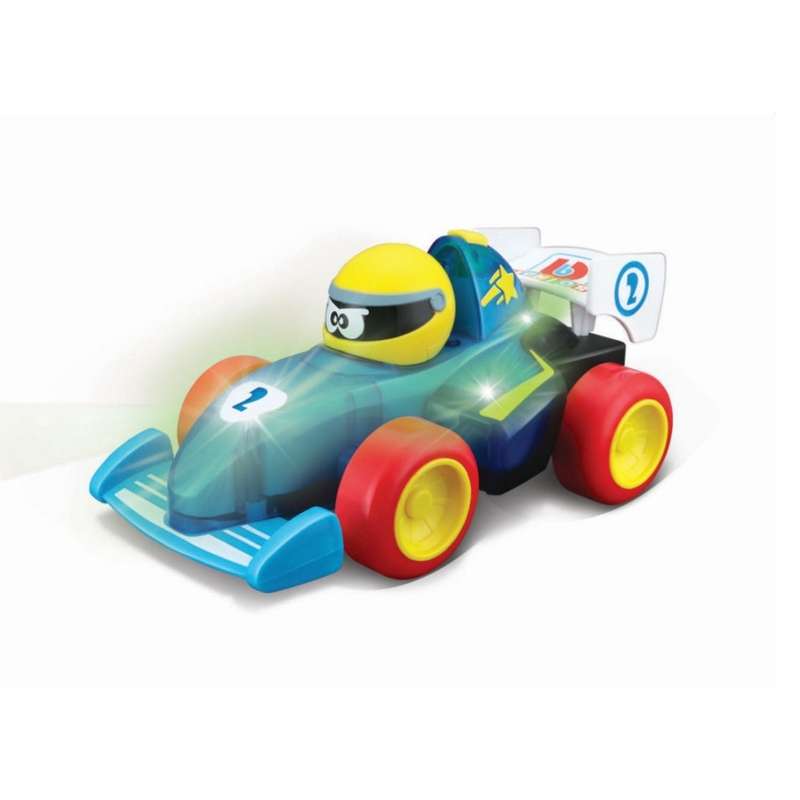 Bburago Junior Push & Glow - Formula Fun - Blue