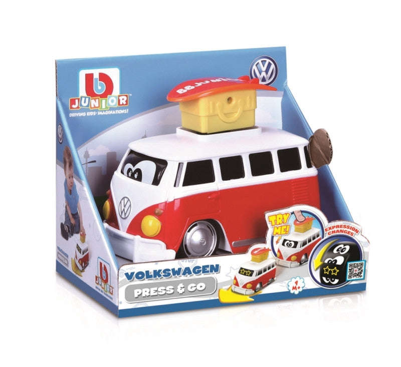 Bb Junior Press & Go VW Samba Bus - Blue