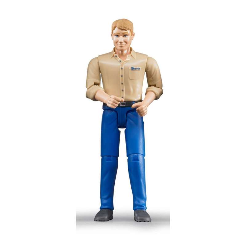 Bruder Toy Man With Blue Jeans - Light Skin