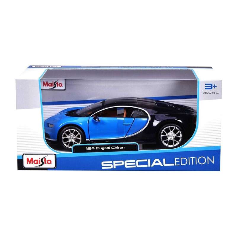 Maisto Bugatti Chiron Blue 1:24 Scale Diecast Vehicle