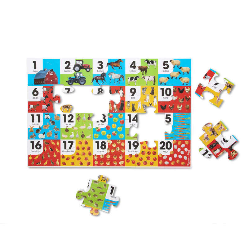 Melissa & Doug Farm Number Floor Puzzle
