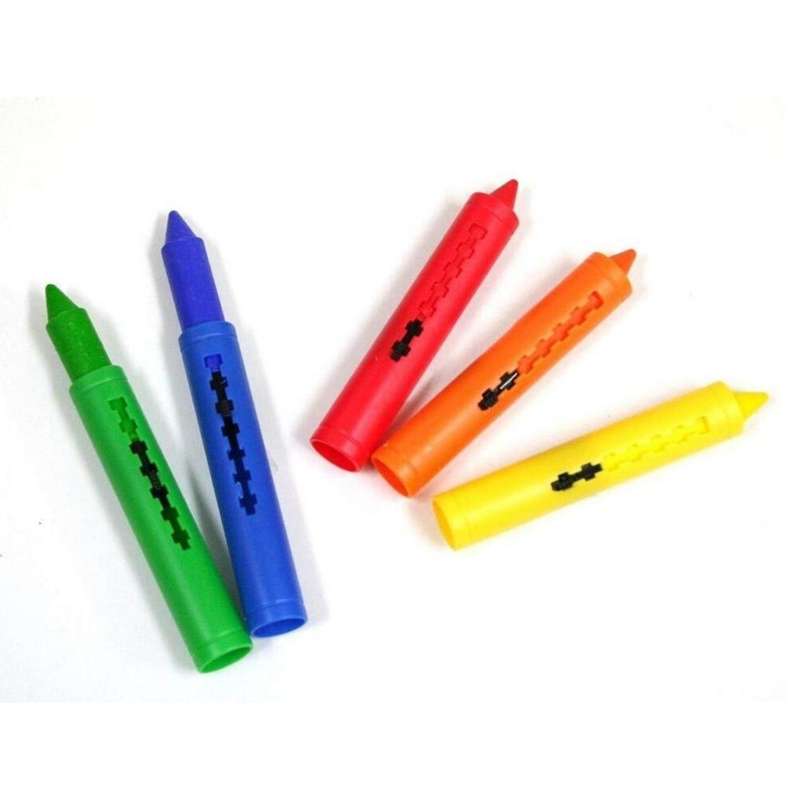 Melissa & Doug Learning Mat Crayons 5 Colours