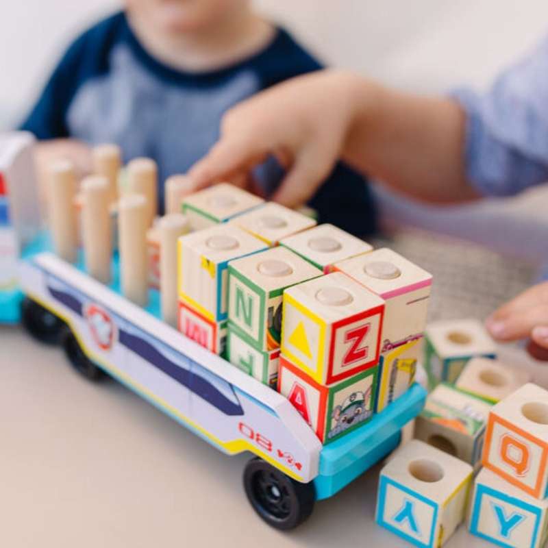 Melissa & Doug Paw Patrol Wooden ABC Block Truck