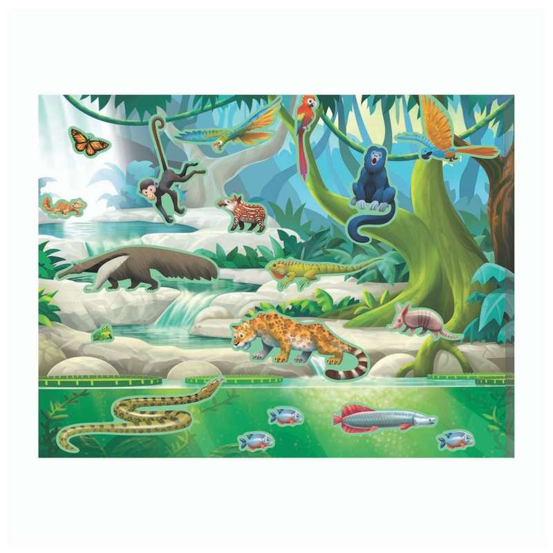 Melissa & Doug Reusable Sticker Pad - Jungle and Savanna