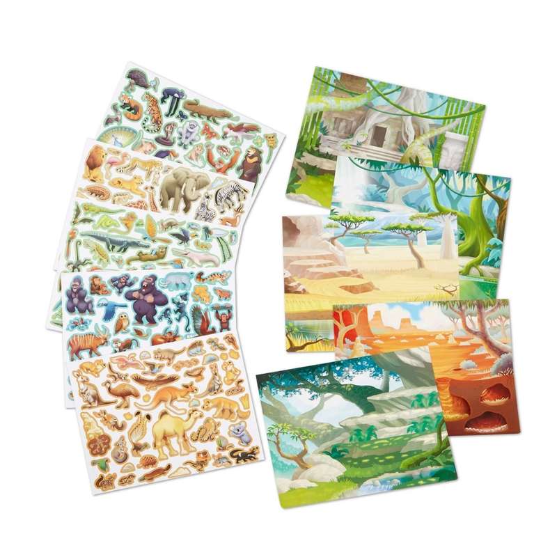 Melissa & Doug Reusable Sticker Pad - Jungle and Savanna
