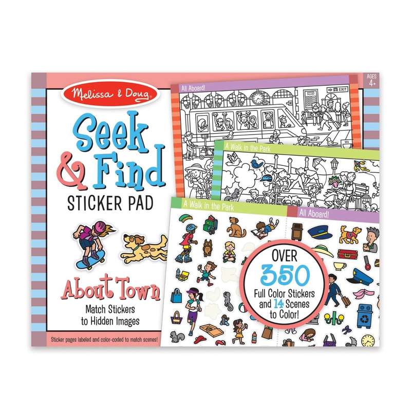 Melissa & Doug Seek & Find Sticker Pad - Around Town