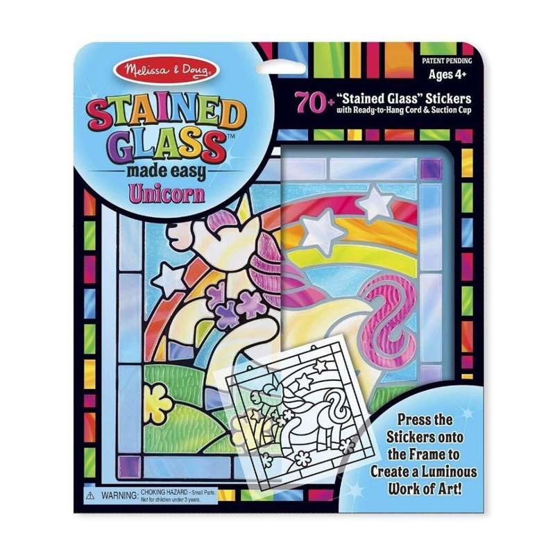 Melissa & Doug Stained Glass - Unicorn