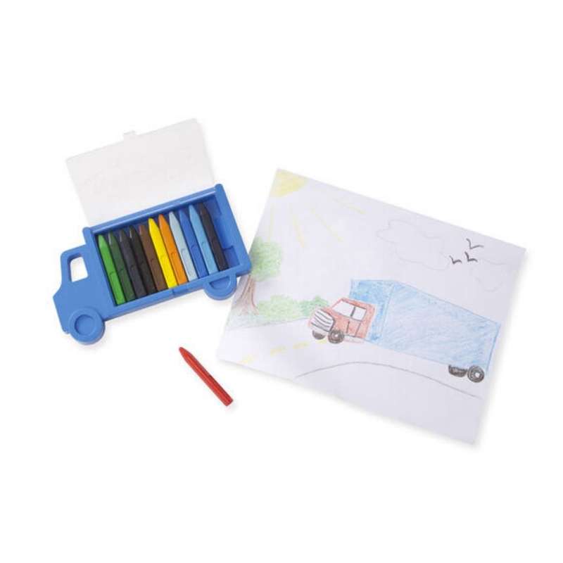 Melissa & Doug Truck Crayon Set 12 Colours