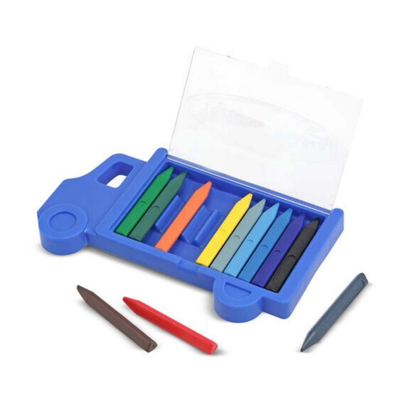 Melissa & Doug Truck Crayon Set 12 Colours