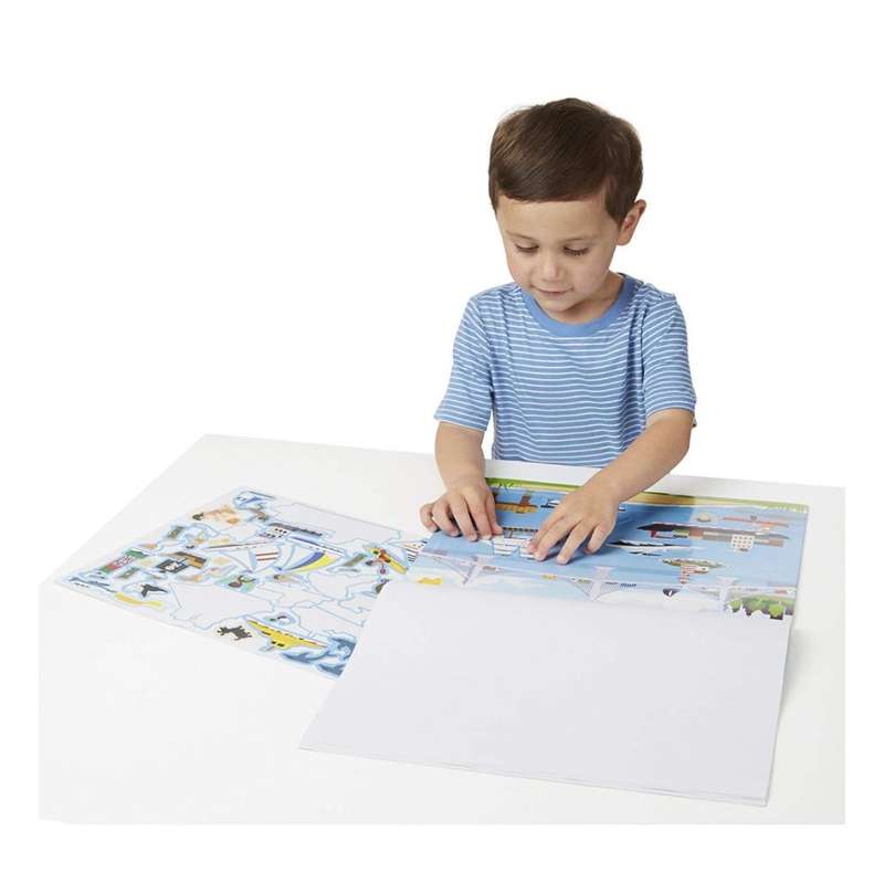 Melissa & Doug Vehicle Reusable Sticker Pad