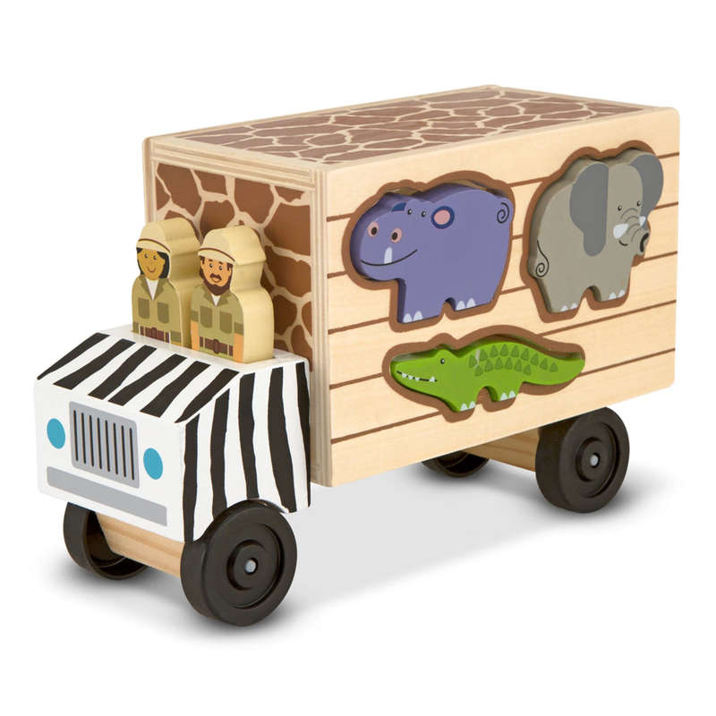 Melissa & Doug Animal Rescue Shape Sorting Truck