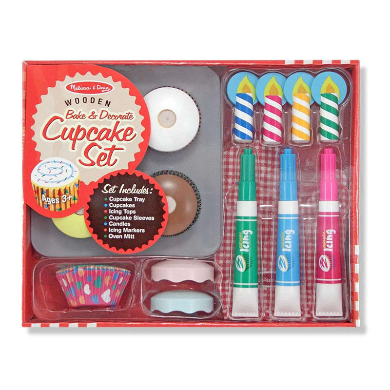 Melissa & Doug Bake and Decorate Cupcake Set