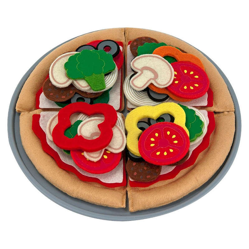 Melissa & Doug Felt Play Food Pizza Set