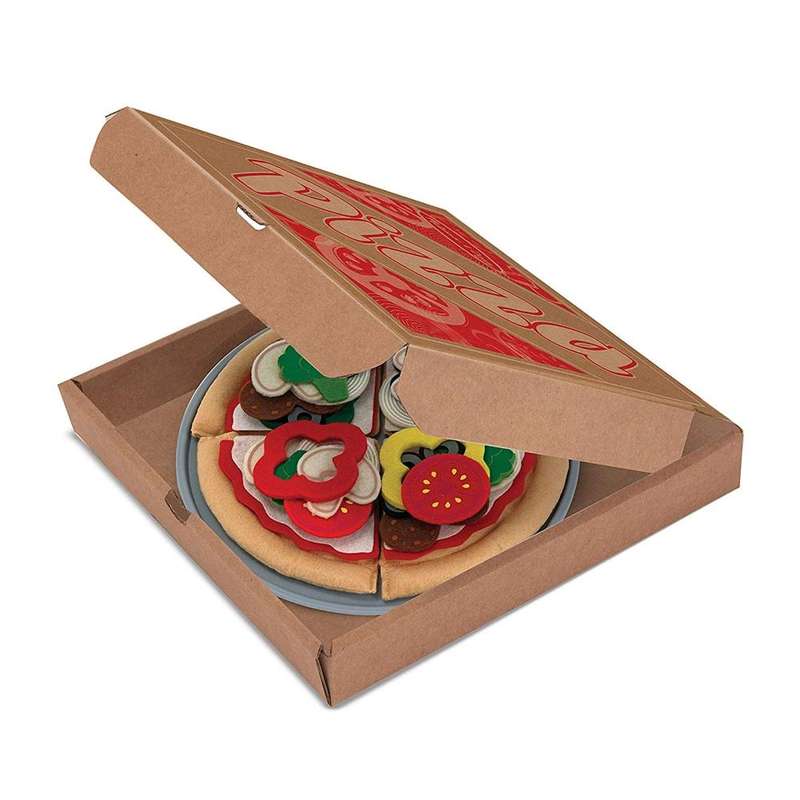 Melissa & Doug Felt Play Food Pizza Set