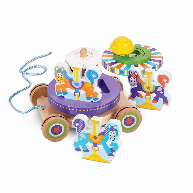 Melissa & Doug First Play Carousel Pull Toy