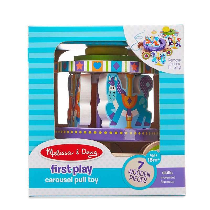 Melissa & Doug First Play Carousel Pull Toy