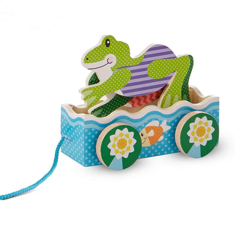 Melissa & Doug First Play Friendly Frogs Pull Toy