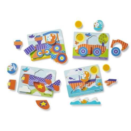 Melissa & Doug First Play Jigsaw Puzzle Set Vehicles